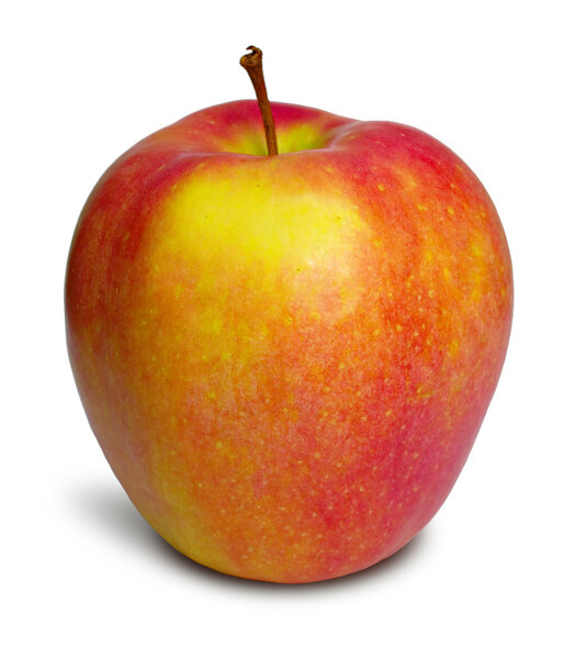 Red apple with clipping path