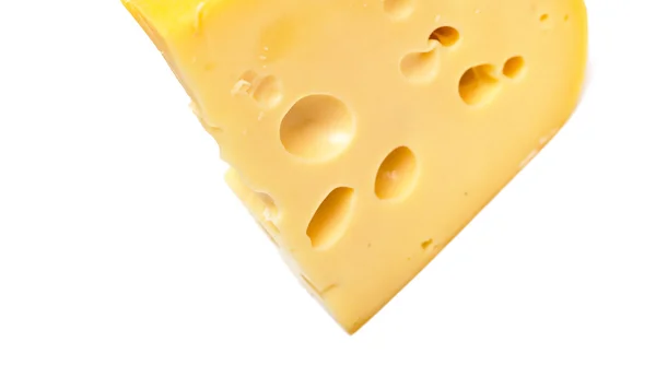 Sabroso queso sobre blanco — Foto de Stock