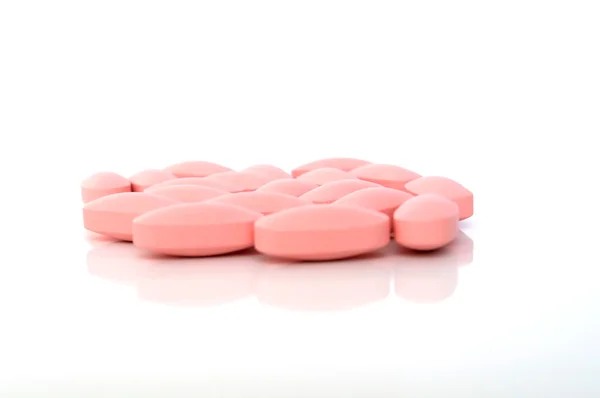 Rózsaszín tabletta — Stock Fotó