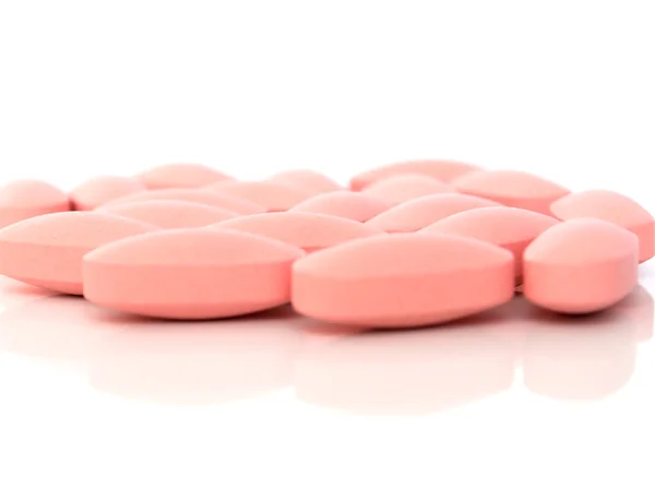 Rózsaszín tabletta — Stock Fotó
