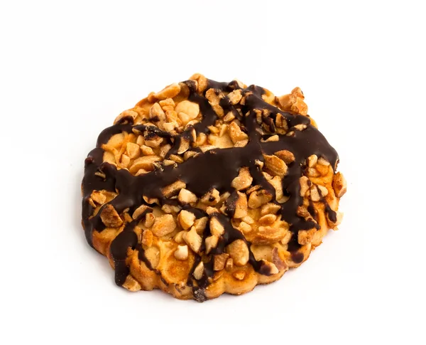 Cukroví s ořechy a čokoládovou polevou — Stock fotografie