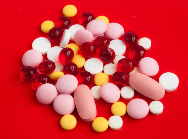 Çok renkli tabletleri — Stok fotoğraf