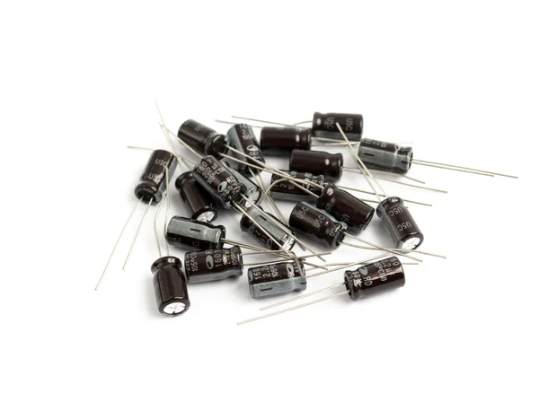 stock image Black capacitors