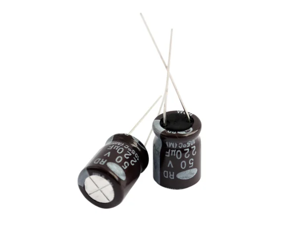 Black capacitors — Stock Photo, Image