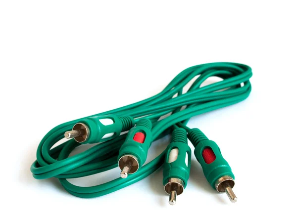 Audio-video connector cable terminal — Stock Photo, Image