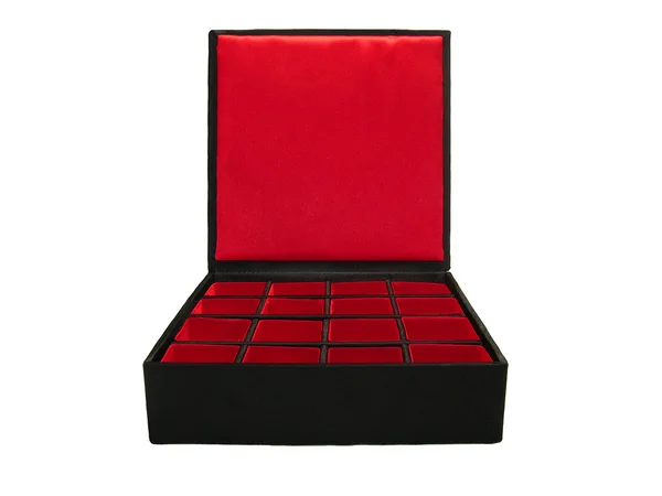 stock image Bright red and black china box