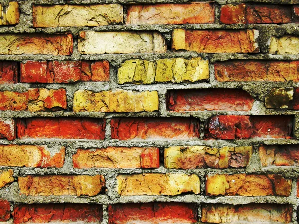 Parede de tijolo vintage rachado — Fotografia de Stock