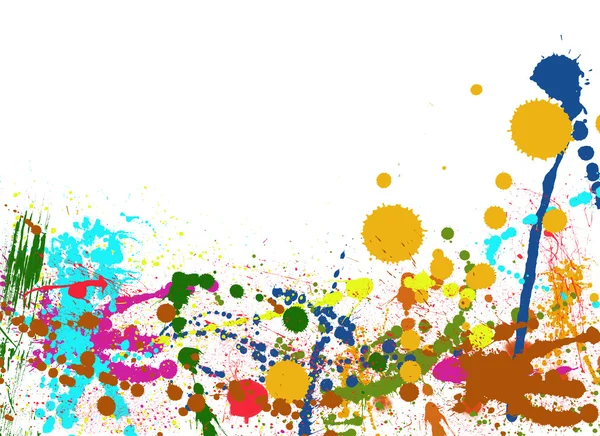 Colorato vernice spruzzi di sfondo — Foto Stock