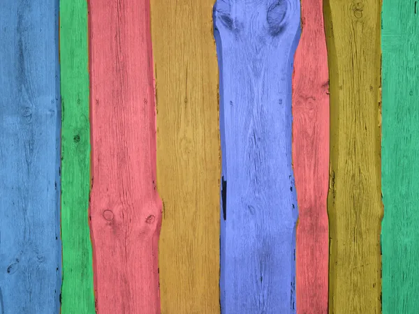 彩色木板 — 图库照片