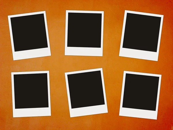 Six blank photos — Stock Photo, Image