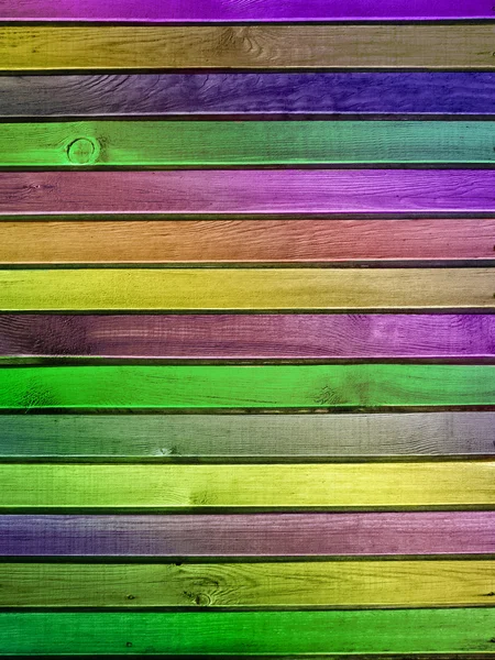 Kleurrijke houten muur — Stockfoto