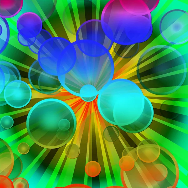 Explosão de bolha colorida - mais semelhante — Fotografia de Stock