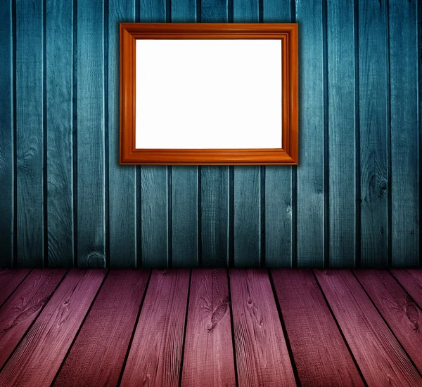 Kleurrijke vintage houten kamer — Stockfoto