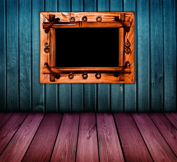 Quarto de madeira vintage colorido — Fotografia de Stock