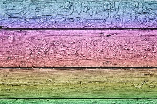 ビンテージのカラフルな木製の壁 — ストック写真