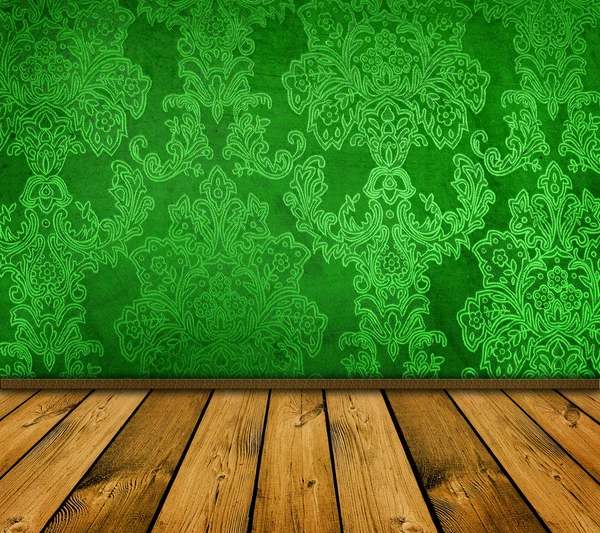 Scherpe groene vintage interio — Stockfoto