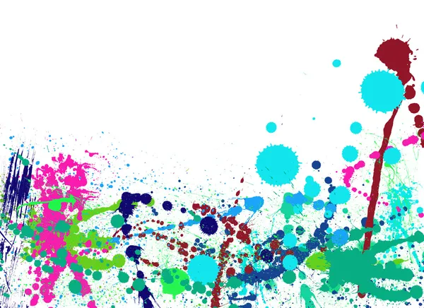 Colorato vernice spruzzi di sfondo — Foto Stock