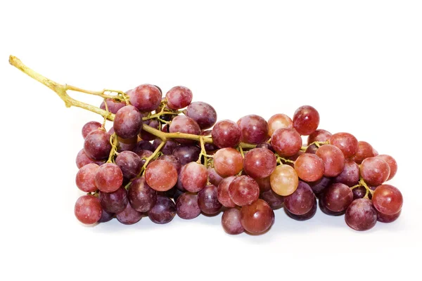 Racimo de uva jugosa aislado sobre blanco — Foto de Stock