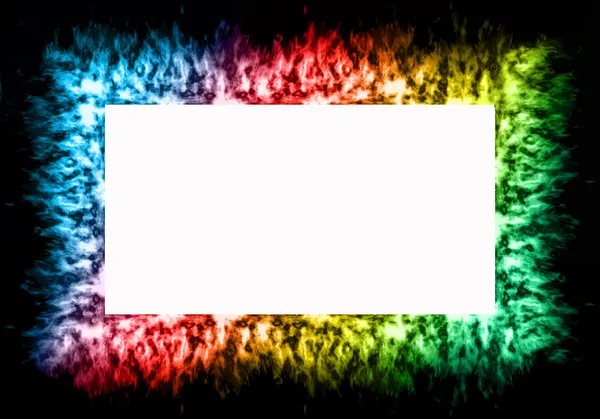 Spektrální oheň rám — Stock fotografie