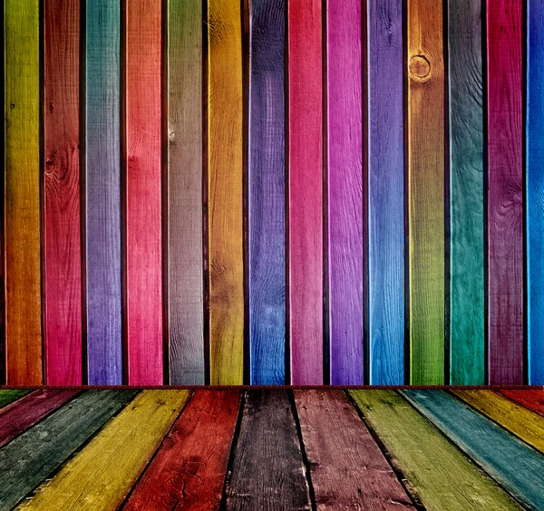 Colorful wooden interior — Stock Photo, Image
