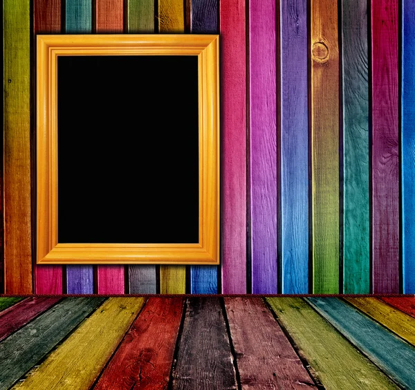 Interior de madera colorido —  Fotos de Stock