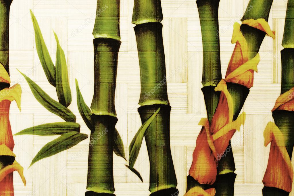 Textured bamboo background