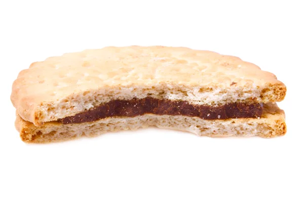 Um pedaço de biscoito de chocolate saboroso — Fotografia de Stock