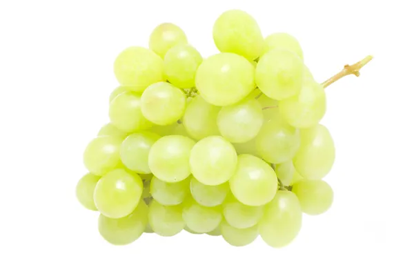 Um bando de uvas verdes isoladas — Fotografia de Stock