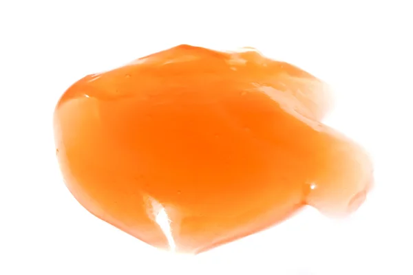 Orangefarbener Klebstofffleck — Stockfoto