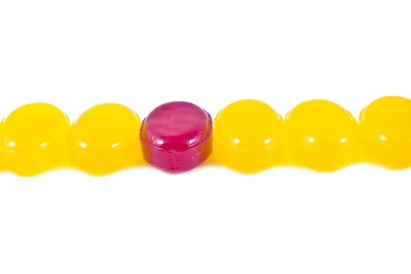 红色和黄色糖果 — 图库照片