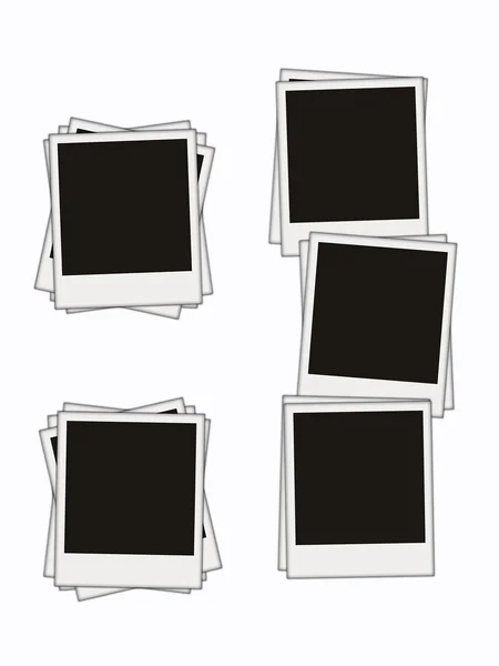 Blank photos isolated over white — Stock Photo, Image