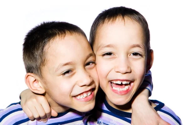 Gémeos felizes — Fotografia de Stock