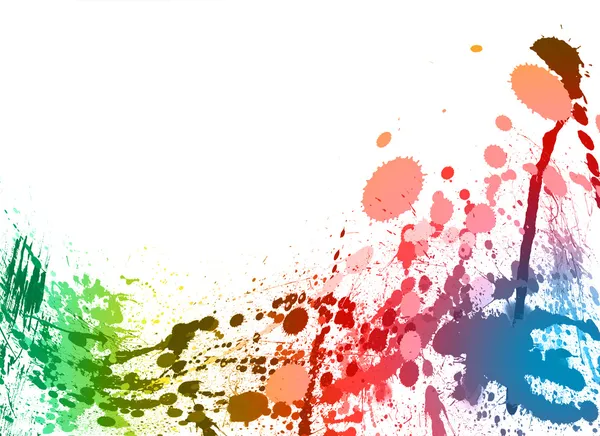 Pintura colorida salpica fondo — Foto de Stock