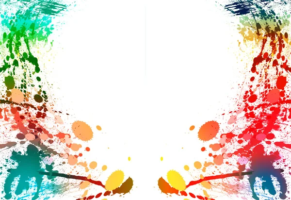 Colorful paint splashes background — Stock Photo, Image