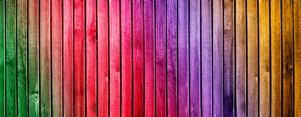 Parete di legno colorato — Foto Stock