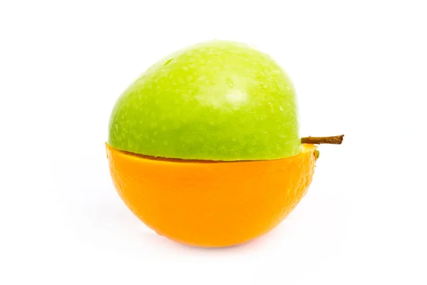Pomme et orange — Photo