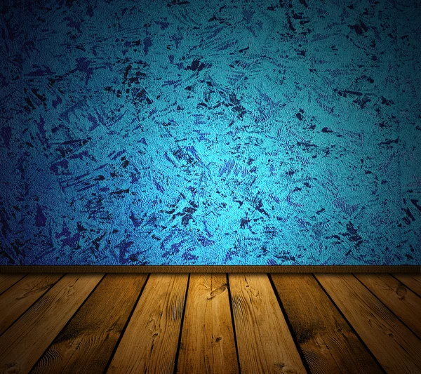 Синий винтажный интерьер — стоковое фото