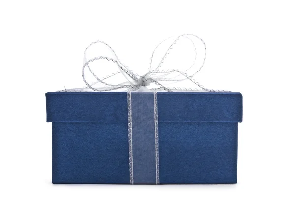 Caja de regalo azul —  Fotos de Stock