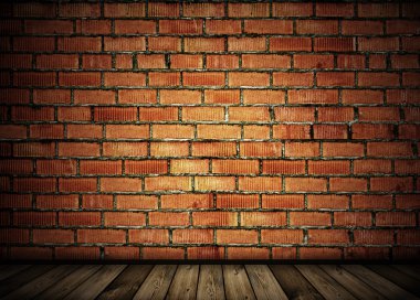 Vintage brick wall background clipart