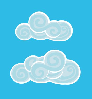 Vector illustration of beautiful clouds