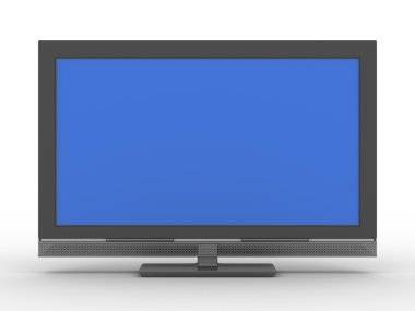 TV on white background clipart