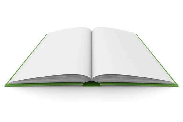 Kniha otevření na bílém pozadí — Stockfoto