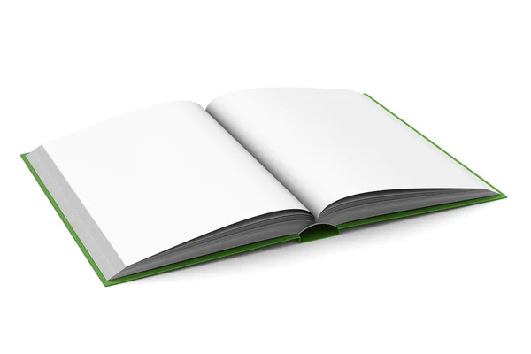 Opening book on white background — Stock Photo, Image