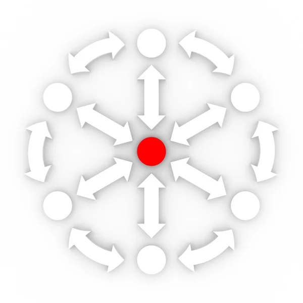 Conceptual image of teamwork — Stock Photo, Image