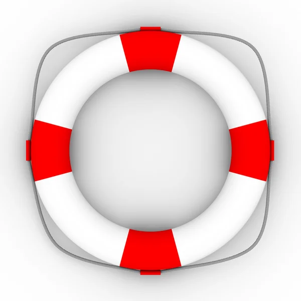 Lifebuoy 백색 배경입니다. 절연 — 스톡 사진