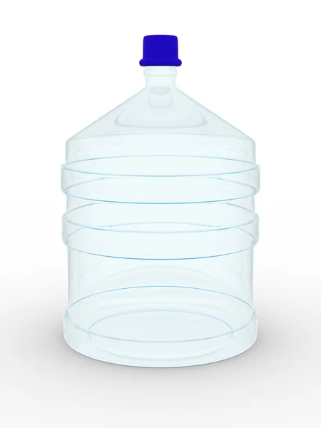 Пляшка на білому тлі — стокове фото