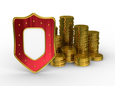 Protection of money clipart