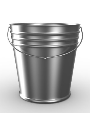 Bucket on white background clipart