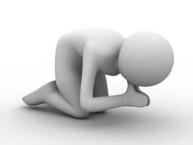 Man praying in lap clipart