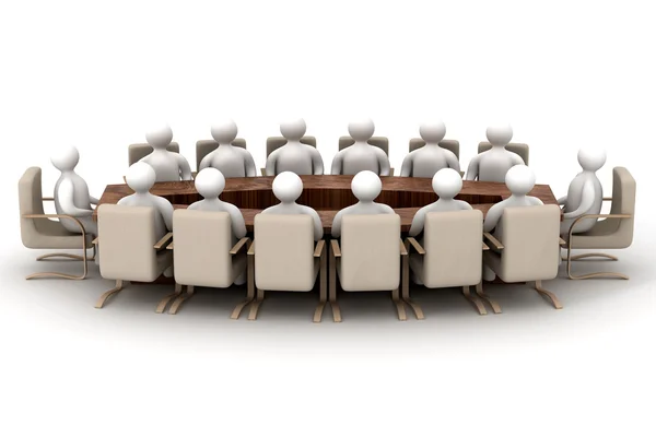 Conference of halls on a white — Stock Photo, Image